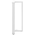 vidaXL Nohy barového stola v tvare T, 2 ks, biele, 60x35x(100-101) cm, oceľové