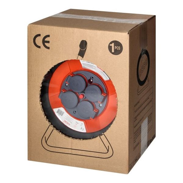 Prázdny navíjací bubon ORNO CR-5, IP44 4x2P+E 16A 230V, H05VV-F 3x1.5mm2, 50m Prázdný navíjecí buben ORNO CR-5, IP44 4x2P+E 16A 230V, H05VV-F 3x1.5mm2, 50m