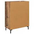 vidaXL Servírovacia skriňa Staré drevo 69,5 x 34 x 90 cm
