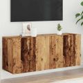 TV Skrinka vidaXL Nástenná Old Wood 100x30x41 cm