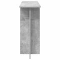 vidaXL Konzolový stôl Betónovo sivá 100 x 30 x 75 cm Kompozitné drevo
