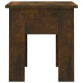 vidaXL Konferenčný stolík tmavý dub 40x40x42 cm drevotrieska