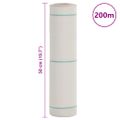vidaXL Membrána proti burine biela 0,5x200 m PP