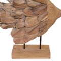 vidaXL socha rýb Teak 40x12x57 cm