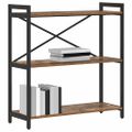 vidaXL Regál na knihy 80 x 30 x 85 cm Kompozitné drevo Staré drevo