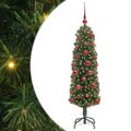 vidaXL Umelý vianočný stromček Zelená 120 cm PVC, oceľ a plast