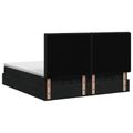 vidaXL Ottoman posteľ s matracom a LED Čierna 180 x 200 cm Látka