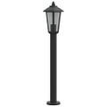 vidaXL Vonkajšie stojace lampy 3 ks čierne 80 cm nehrdzavejúca oceľ
