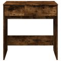 vidaXL Toaletný stolík so zrkadlom dymový dub 73x46,5x120 cm