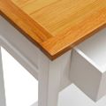 vidaXL Odkladací stolík 50x32x75 cm, dubový masív