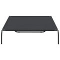 vidaXL Vyvýšená posteľ pre psa čierna 150x90x20 cm Oxford Fabric Steel