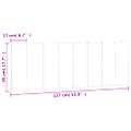 vidaXL Vankúš na čelo postele Hanko tmavosivý 137 cm zamat