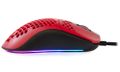 AROZZI herní myš FAVO Ultra Light Black-Red/ drátová/ 16.000 dpi/ USB/ 7 tlačítek/ RGB/ černočervená Myš, herní, drátová, optická, 16000dpi, 7 tlacítek, USB, RGB podsvícení, cerno-cervená