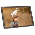 vidaXL Fotorámiky na stenu alebo stôl 5 ks čierne 59,4x84 cm MDF