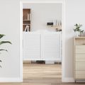 vidaXL Kladivové dvere 2 ks 80 x 50 cm Borovicový masív Biela