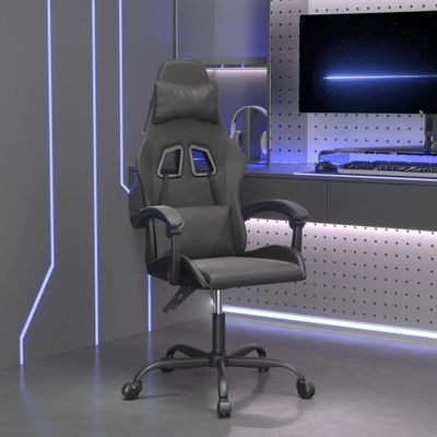 vidaXL Herná stolička čierna umelá koža