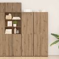 vidaXL Highboard Remeselný dub 50 x 42,5 x 185 cm