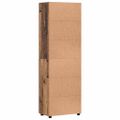 vidaXL Highboard FLORIN 60 x 35 x 182 cm Staré drevo Kompozitné drevo
