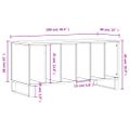 vidaXL Skrinka na platne dub sonoma 100x38x48 cm kompozitné drevo