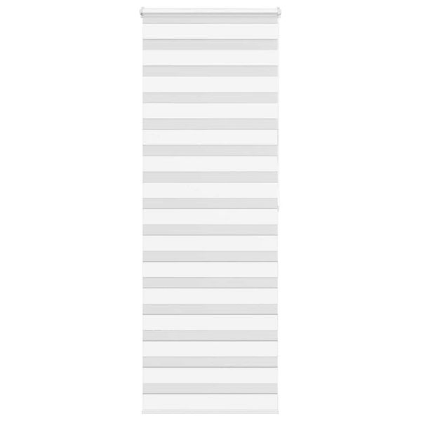 vidaXL Zebra roleta biela 80x200 cm šírka látky 75,9 cm polyester