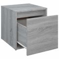 vidaXL Box so zásuvkou, sivý dub sonoma 40,5x40x40cm, kompozitné drevo