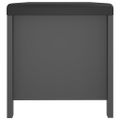 vidaXL Úložný box+podložka, sivý 105x40x45 cm, kompozitné drevo
