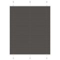 vidaXL plisovaná roleta čierna 105x100 cm Šírka látky 104,4 cm