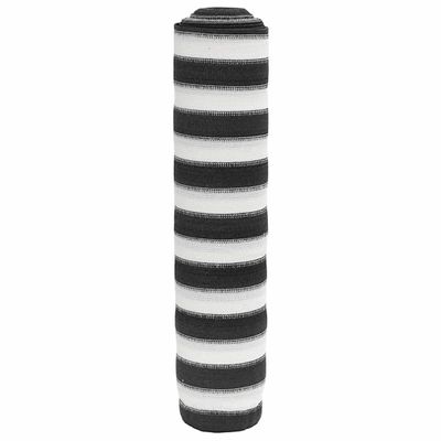 vidaXL Tieniaca sieť antracitovo-biela 2x25 m HDPE 150 g/m²