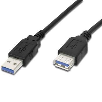 Premiumcord USB A-A 3m USB 3.0 predlžovací, čierny