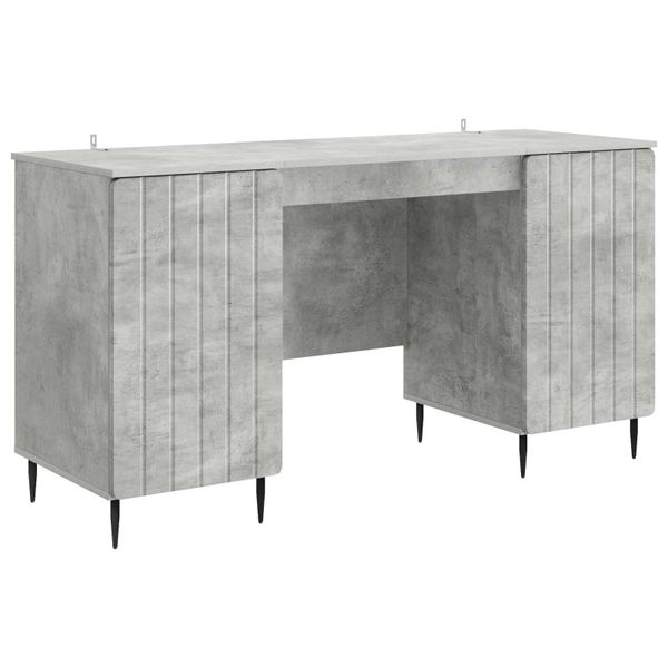 vidaXL Stôl Betónovo sivá 142,5 x 50 x 75 cm Kompozitné drevo