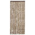 vidaXL Záves proti hmyzu, béžový a hnedý 90x220 cm, ženilka