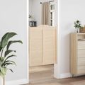 vidaXL Kladivové dvere 2 ks 100 x 40 cm Borovicový masív Prírodná