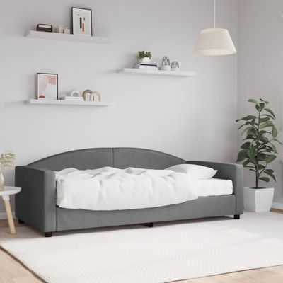 vidaXL Denná posteľ s matracom tmavosivá 90x190 cm látka