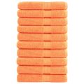 vidaXL Prémiové uteráky do sauny SOLUND 10ks oranžová 80x200cm 600g/m2
