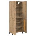 vidaXL Highboard Remeselný dub 69,5 x 34 x 180 cm Kompozitné drevo