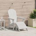 vidaXL Adirondack stolička Biela HDPE