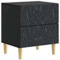 vidaXL Nočný stolík 2 ks Čierna 43 x 34,5 x 48 cm Kompozitné drevo
