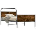 vidaXL Posteľný rám bez matraca 90x200 cm dub sonoma kompozitné drevo