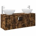vidaXL Set kabinetov do kúpeľne 3 ks Dymový dub 49,5 x 44,5 x 65 cm