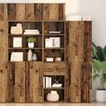 vidaXL Highboard Staré drevo 50 x 42,5 x 225 cm Kompozitné drevo