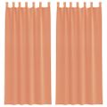 vidaXL Voile Záclony s pútkami 2 ks Terakota 140x225 cm