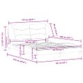 vidaXL Rám postele bez matraca Hvar kapučínový 160x200 cm umelá koža