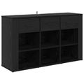 vidaXL Servírovacia skriňa Čierny dub 100 x 30 x 59,5 cm