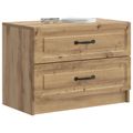 vidaXL Nočný stolík Dub artisan 62 x 34,5 x 44,5 cm Kompozitné drevo