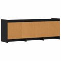 vidaXL TV skrinka 130 x 33 x 47 cm Čierny dub Kompozitné drevo