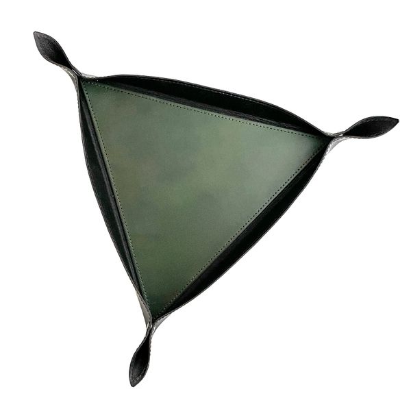 Kožený trojuholníkový Dice Tray