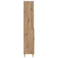 vidaXL Highboard Remeselný dub 69,5 x 32,5 x 180 cm Kompozitné drevo