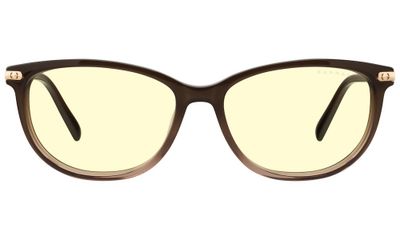 GUNNAR kancelárske/hermé okuliare INGRID COCOA FADE CRYSTAL jantárové sklá BLF 65 GUNNAR focus