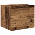 vidaXL Nočný stolík Staré drevo 50 x 39 x 41 cm Kompozitné drevo