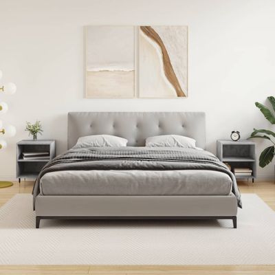 vidaXL Nočné skrinky 2 ks betónovo sivé 40x30x50 cm kompozitné drevo